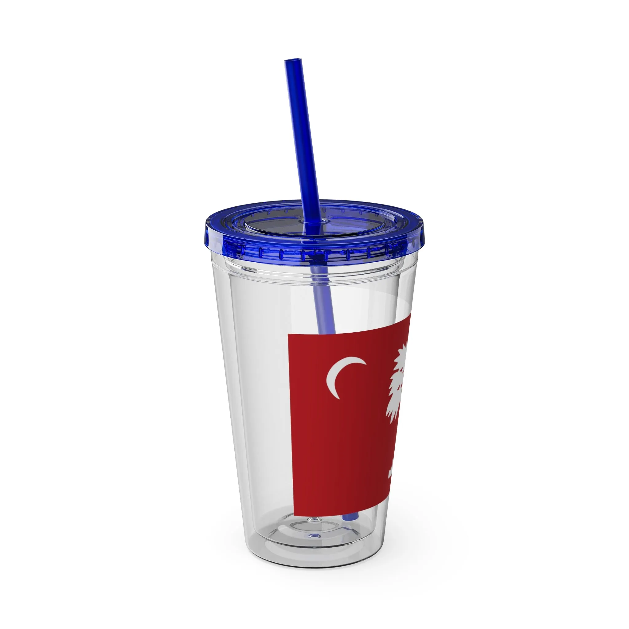 The Citadel, Big Red Flag, Sunsplash Tumbler with Straw, 16oz