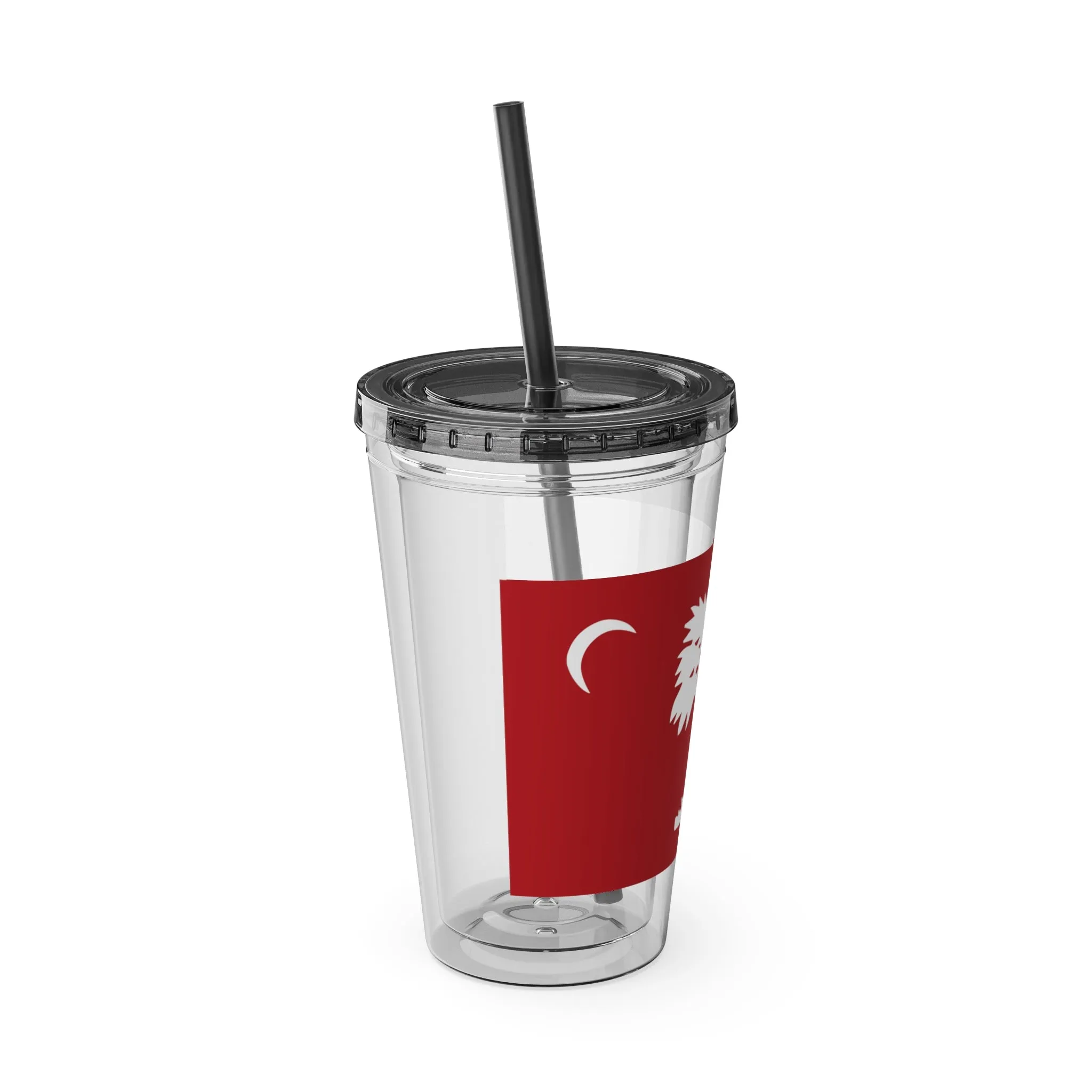 The Citadel, Big Red Flag, Sunsplash Tumbler with Straw, 16oz