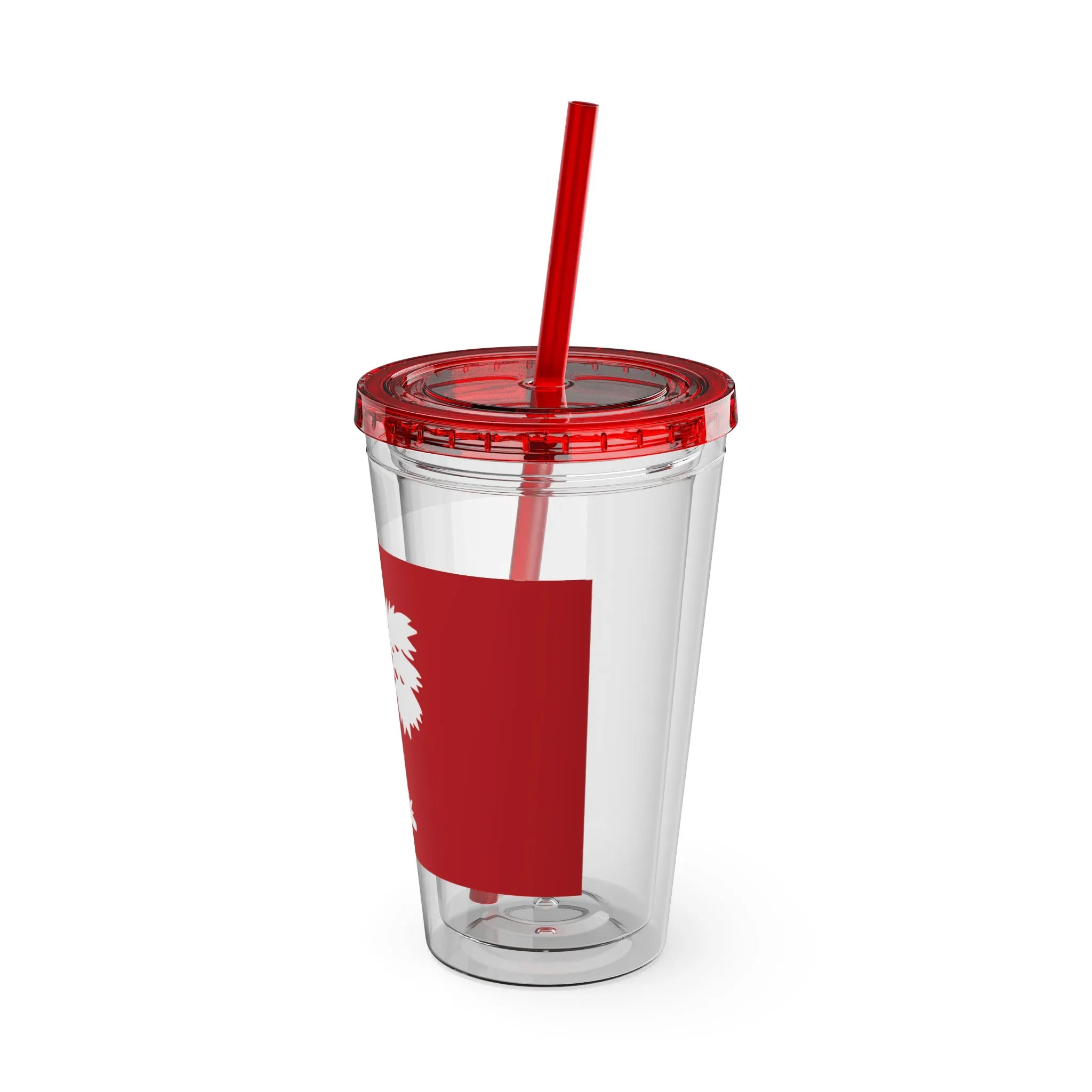 The Citadel, Big Red Flag, Sunsplash Tumbler with Straw, 16oz