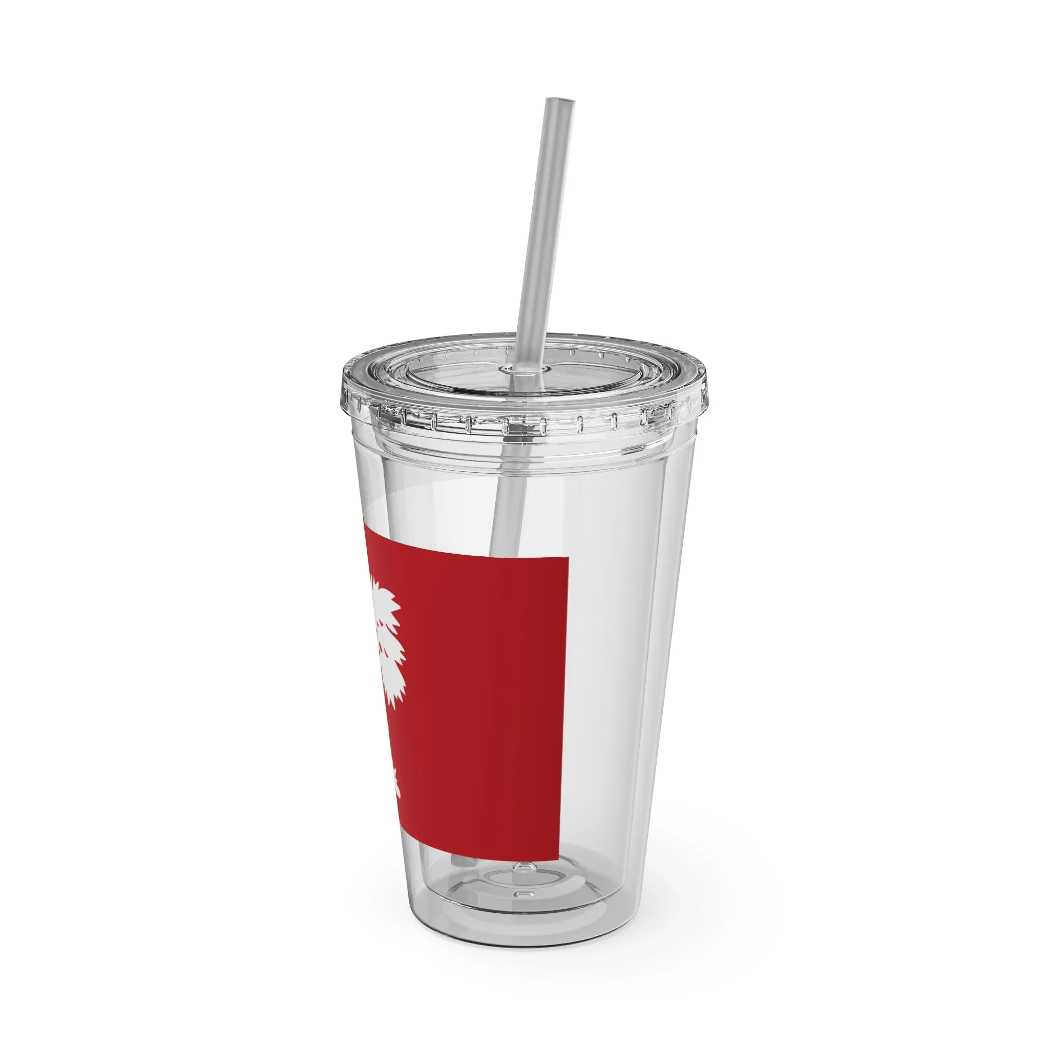 The Citadel, Big Red Flag, Sunsplash Tumbler with Straw, 16oz