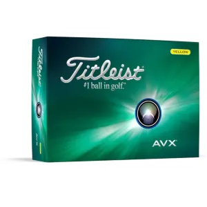 Titleist 2024 AVX Golf Balls Yellow - 1 Dozen