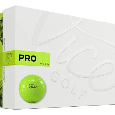 Vice Pro Golf Balls - Neon Lime