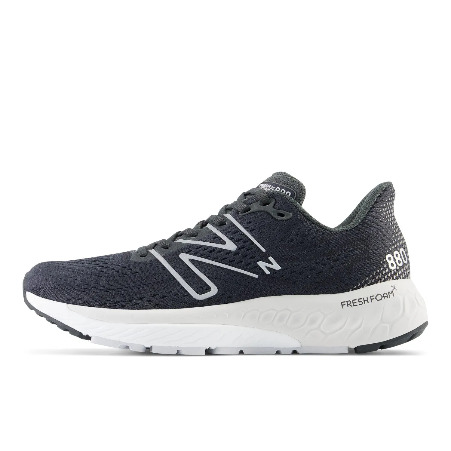 Women's New Balance Fresh Foam X 880v13 Color: Blacktop with Black and Silver Metallic