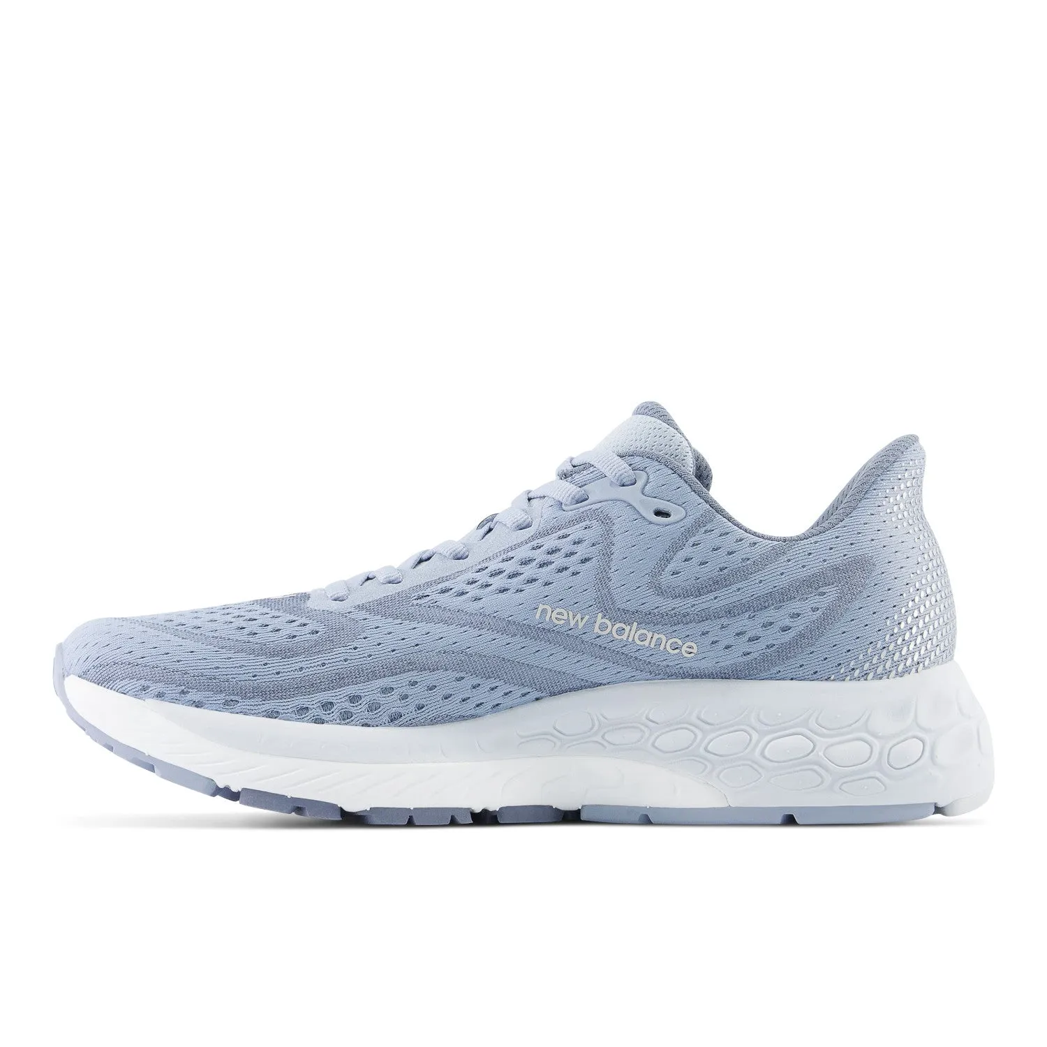 Women's New Balance Fresh Foam X 880v13 Color: Light Arctic Grey and Light Silver Metallic