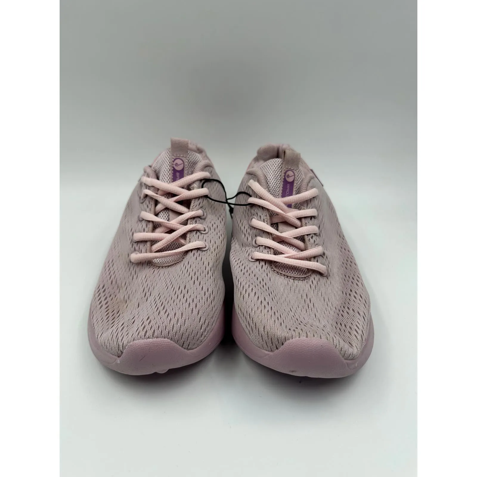 Women's Size 9.5, All Pink Sneaker w/ Synthetic Leather Heel & Ultra Thick Sole