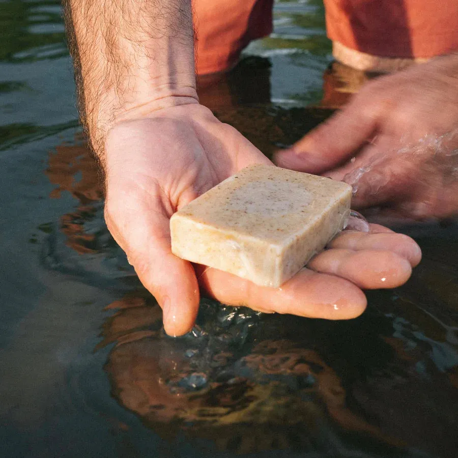 Wylder Naturals - Ginger & Lime with Almond Shell Soap Bar